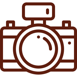 An icon depicting a camera