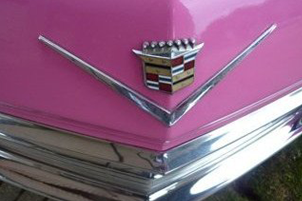 An image of the the fabulous pink Cadillac